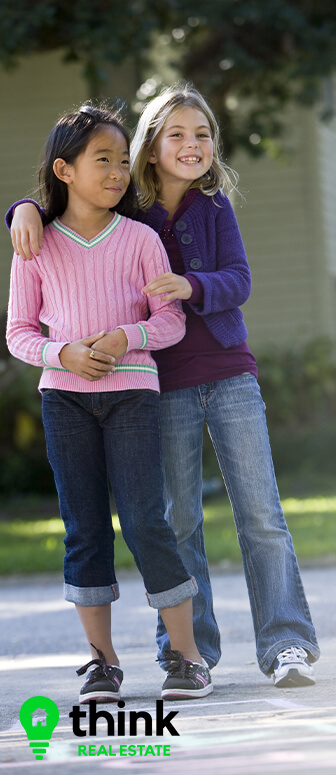 Kids in New Neighborhood Home