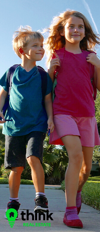 Kids Walking Home in Panama City Beach